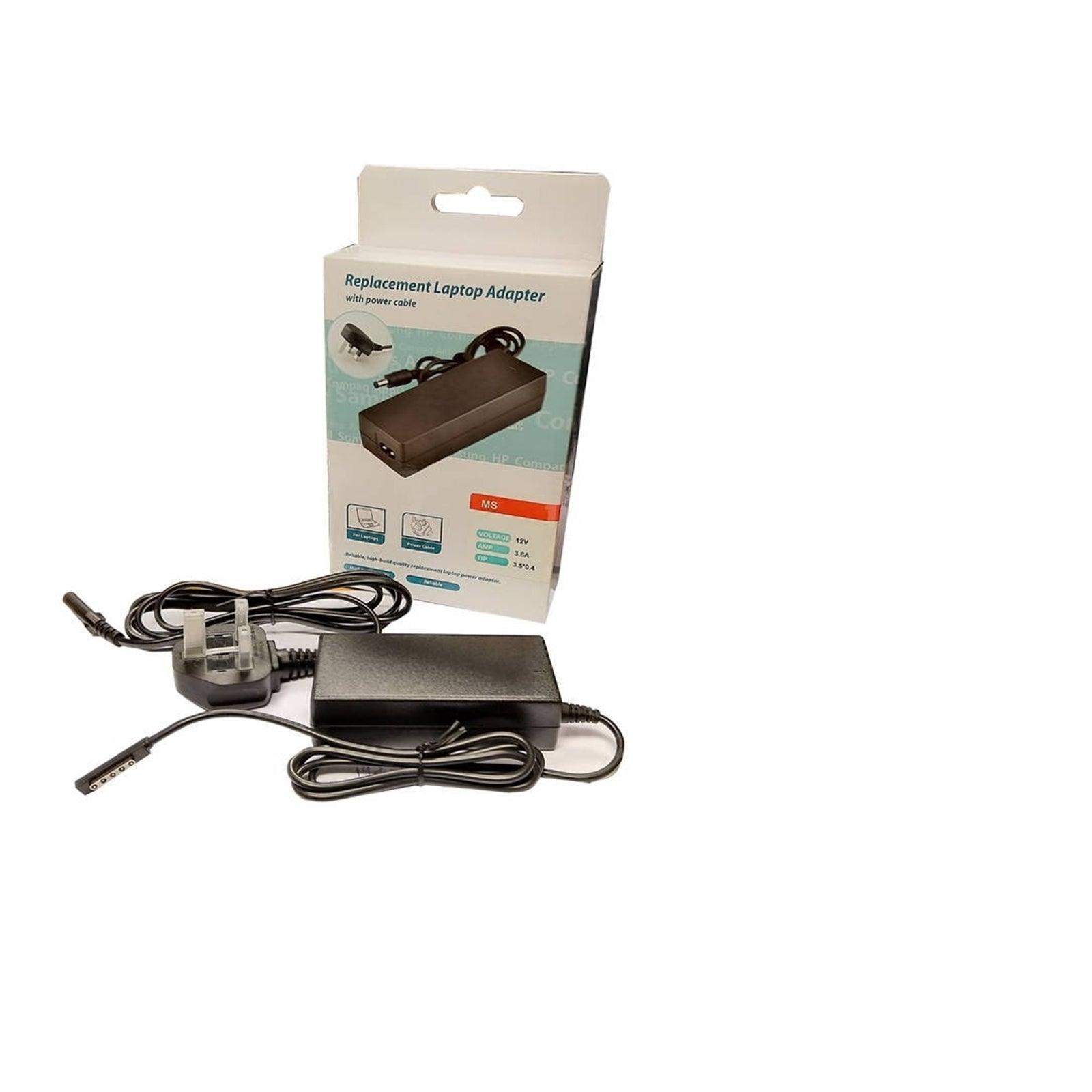 Microsoft Surface Pro / Pro 2 Compatible 12V 3.6A Charger / AC Adaptor with 5 Pin-PCR Business Solutions Ltd